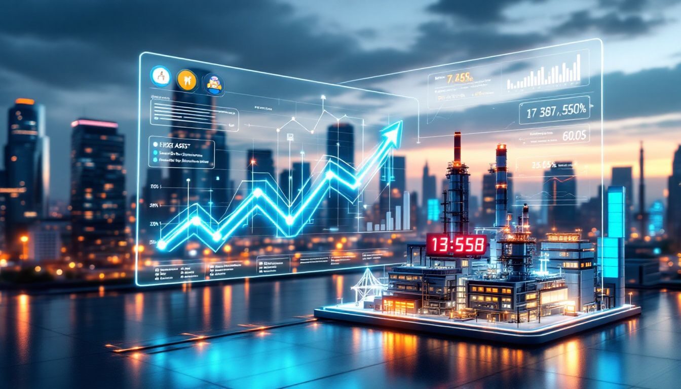 A chart displaying the fixed asset turnover ratio and its significance in financial analysis.